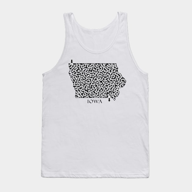 State of Iowa Maze Tank Top by gorff